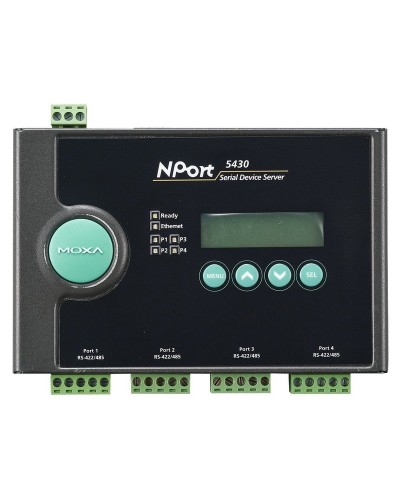 NPort 5430. 4-портовый асинхронный сервер. MOXA в Арзамасе