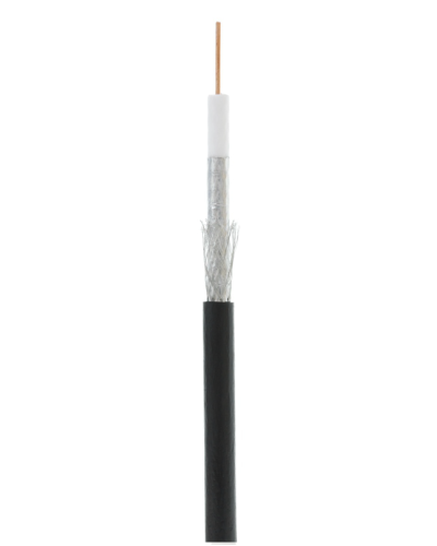 RG-6 CCS, Out, PE (UEC-C2-32123B-BK-3). Кабель коаксиальный омедненный. NETLAN в Арзамасе