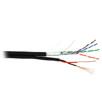 F/UTP 4pair, Cat5e, Out, PVC+PWR (EC-UF004-5E-PC075-PE-BK). Кабель «витая пара» (LAN) для структурированных систем связи. NETLAN