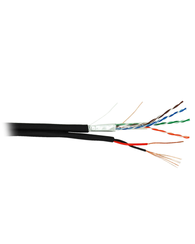 F/UTP 4pair, Cat5e, Out, PVC+PWR (EC-UF004-5E-PC075-PE-BK). Кабель «витая пара» (LAN) для структурированных систем связи. NETLAN в Арзамасе