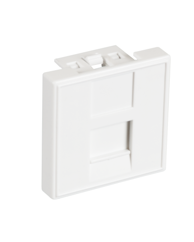 EC-IMF-1-WT-10 (10шт). Вставка 45x45 (Mosaic) для 1 модуля Keystone Jack. NETLAN в Арзамасе
