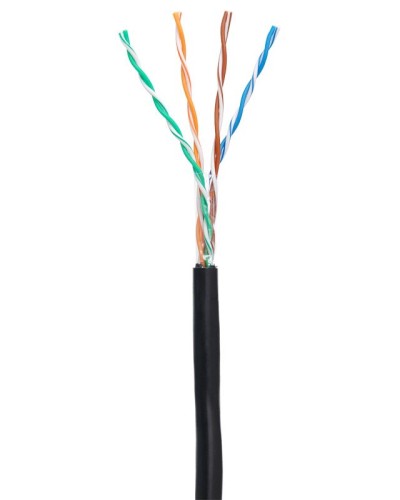 U/UTP 4pair, Cat5e, Out, PE (EC-UU004-5E-PE-BK-1). Кабель «витая пара» (LAN) для структурированных систем связи. NETLAN в Арзамасе