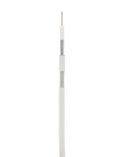 RG-6 CCS, In, PVC (EC-C2-32123A-WT-1). Кабель коаксиальный омедненный. NETLAN в Арзамасе