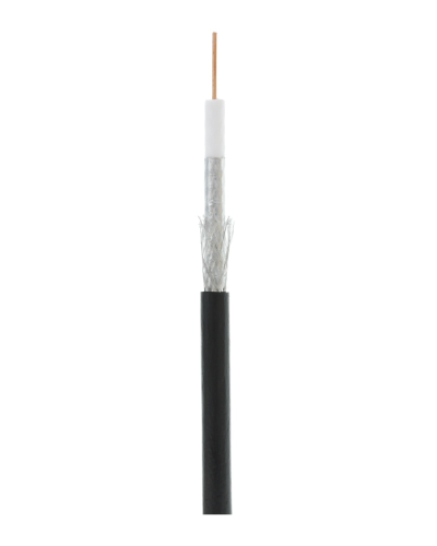 RG-6 CCS, Out, PE (EC-C2-32123B-BK-3). Кабель коаксиальный омедненный. NETLAN в Арзамасе