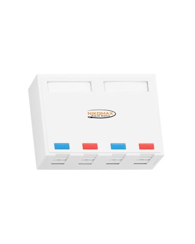 NMC-MB4P-ST-WT. Корпус настенной розетки. NIKOMAX в Арзамасе