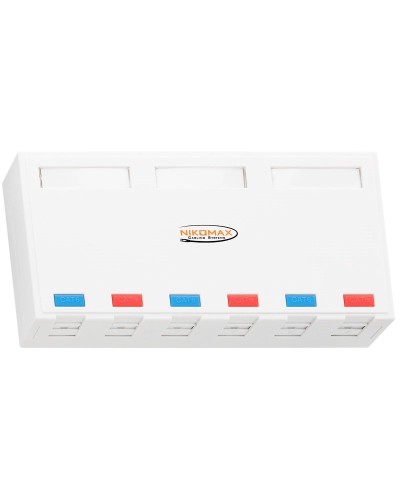 NMC-MB6P-ST-WT. Корпус настенной розетки. NIKOMAX в Арзамасе