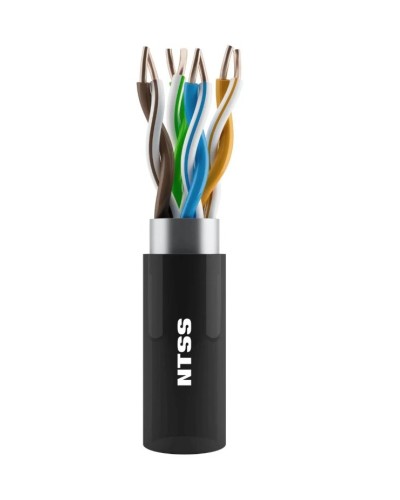 NTSS-OUT-UTP4-5Е-PE-BL кат.5E UTP 4 пары 24AWG PE внешний 305м черный. Кабель «витая пара» (LAN) для структурированных систем связи. NTSS в Арзамасе