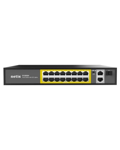Netis P116GH. Коммутатор сетевой PoE неуправляемый. Netis в Арзамасе