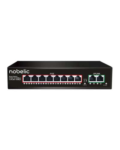 NBLS-1008P. Коммутатор неуправляемый 8-портовый. Nobelic в Арзамасе