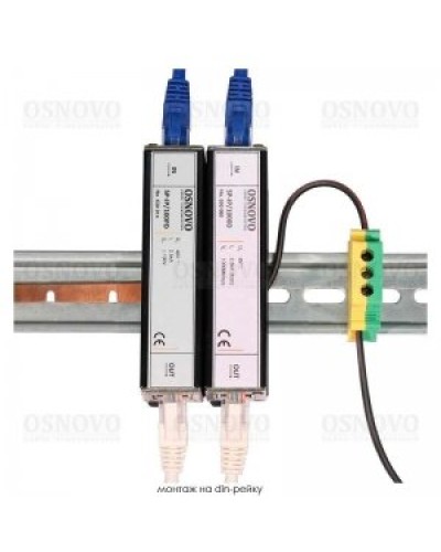 SP-IP/100D. Устройство грозозащиты цепей Ethernet. OSNOVO в Арзамасе