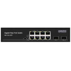 SW-80802(150W). Промышленный PoE коммутатор Gigabit Ethernet на 10 портов. OSNOVO