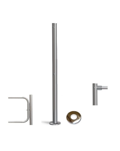PERCo-BH02 2-15 с крышкой. Стойка с отверстием под стопорный механизм поворотной секции и с 2-мя отверстиями для крепления патрубков на стороне, противоположной створке. PERCo в Арзамасе