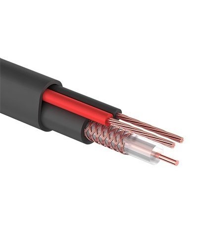 КВК-П-2 +2x0,50 мм² (Cu/Cu) черный PROconnect (01-4214). Кабель комбинированный для систем видеонаблюдения. PROCONNECT в Арзамасе