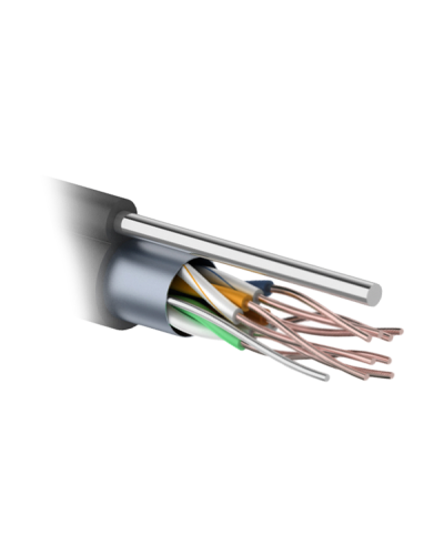 F/UTP 4PR 24AWG CAT5e 305м OUTDOOR+ТРОС*1. PROCONNECT (01-0155). Кабель «витая пара» (LAN) для структурированных систем связи. PROCONNECT в Арзамасе
