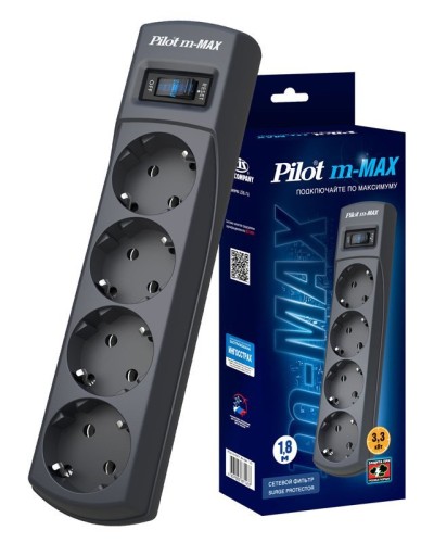 Pilot m-MAX 1.8м. Сетевой фильтр. Pilot в Арзамасе