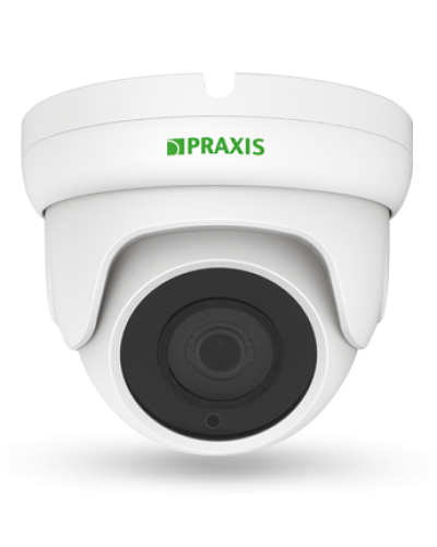 PE-7141IP 2.8. Видеокамера IP купольная. Praxis в Арзамасе