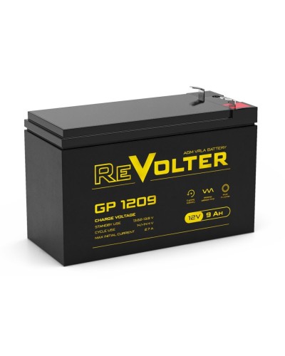 Revolter GP 1209. Аккумулятор автомобильный герметичный свинцово-кислотный. Revolter в Арзамасе
