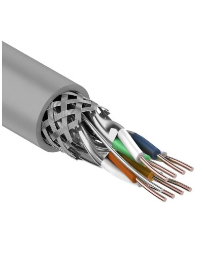 S/FTP, CAT 7, PVC, 4PR, 23AWG, INDOOR, SOLID, серый, 305 м, REXANT (01-0542). Кабель «витая пара» (LAN) для структурированных систем связи. Rexant в Арзамасе