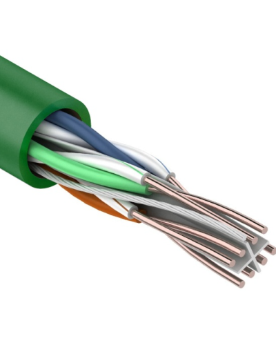 U/UTP, CAT 6, нг(А)-LSLTx, 4х2х0,575мм, 23AWG, INDOOR, SOLID, зеленый, 305м REXANT (01-0071). Кабель «витая пара» (LAN) для структурированных систем связи. Rexant в Арзамасе