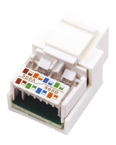 Модуль Keystone Jack RJ-45(8P8C), UTP, CAT 5e, тип 180 градусов, белый REXANT (03-1011). Модуль Keystone Jack. Rexant в Арзамасе