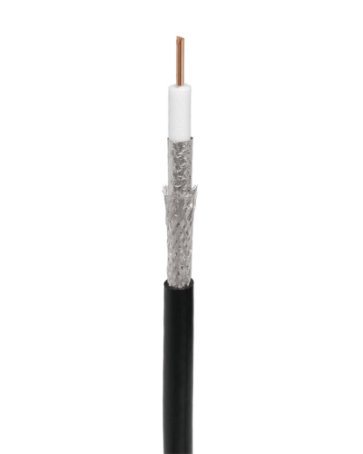 RG-11U, 75 Ом, CCS/Al/Al, 83%, 305 м, черный OUTDOOR (01-3011). Кабель коаксиальный радиочастотный. Rexant в Арзамасе