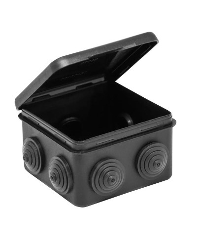 Коробка TYCO ОП 80х80х50мм откидная крышка УХЛ1 IP54 черный (67040МЧ). Коробка распределительная. RuVinil в Арзамасе