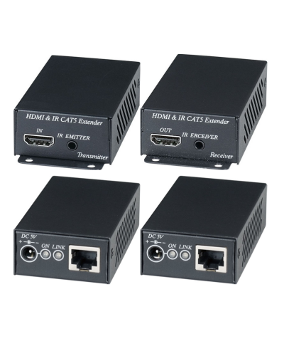 HE02EI. Комплект для передачи HDMI-сигнала с ИК-повторителем. SC&T в Арзамасе
