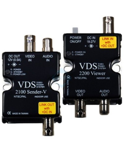 VDS 2100/2200. Удлинитель видео-, аудиосигнала, напряжения питания по коаксиальному кабелю. SC&T в Арзамасе