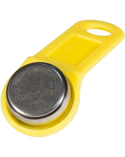 DS 1990А-F5 (желтый). Ключ электронный Touch Memory с держателем. SLINEX в Арзамасе