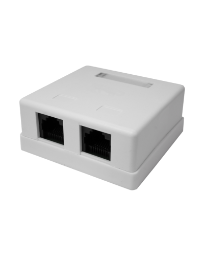Розетка настенная RJ-45, 8P8C, Cat.5e, 2 порта UTP (10-0309): Компьютерная розетка в Арзамасе