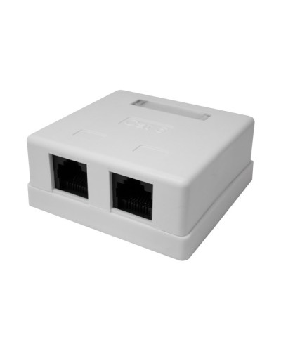 Розетка настенная RJ-45, 8P8C, Cat.6, 2 порта UTP (10-0310): Компьютерная розетка в Арзамасе