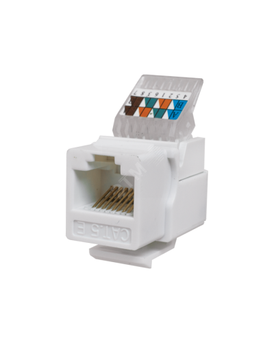 Модуль-вставка Keystone Кат5е, без.инстр.зад, белый UTP (10-0312): Вставка Keystone Jack RJ-45 в Арзамасе