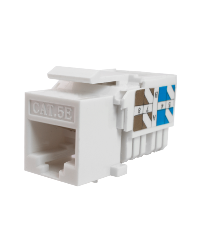 Модуль-вставка Keystone Кат5е, инстр.зад, белый UTP (10-0313): Вставка Keystone Jack RJ-45 в Арзамасе