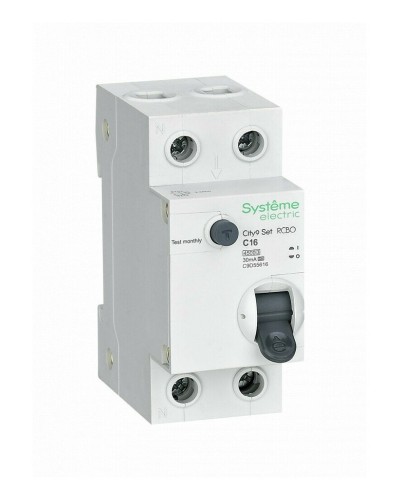 City9 Set 1P+N С 16А 4.5kA 30мА A 230В (C9D55616). Автоматический выключатель дифференциального тока. Systeme Electric в Арзамасе