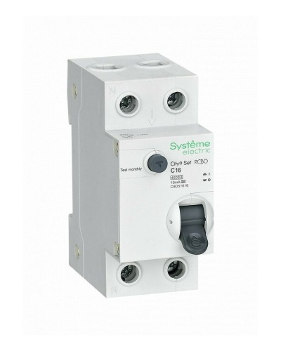 City9 Set 1P+N С 16А 4.5kA 10мА A 230В (C9D51616). Автоматический выключатель дифференциального тока. Systeme Electric в Арзамасе