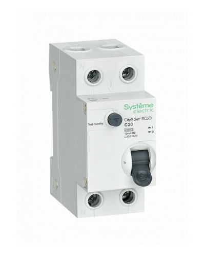 City9 Set 1P+N С 20А 4.5kA 10мА A 230В (C9D51620). Автоматический выключатель дифференциального тока. Systeme Electric в Арзамасе