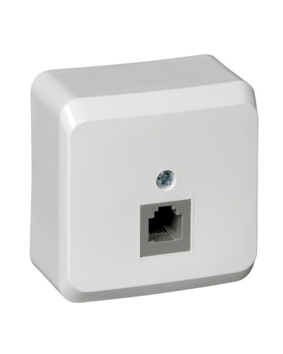 Этюд розетка RJ11 1-местная, о/у, белый (TELA-001B). Розетка телефонная. Systeme Electric в Арзамасе