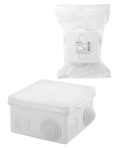 Коробка ОП 80х80х50мм, крышка, IP54, 7вх., белая (SQ1401-0922). Распаячная коробка. TDM ЕLECTRIC в Арзамасе