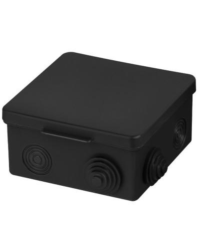 Распаячная коробка ОП 100х100х55мм, крышка, IP54, 8вх., черная TDM (SQ1401-0913). Распаячная коробка ОП. TDM ЕLECTRIC в Арзамасе