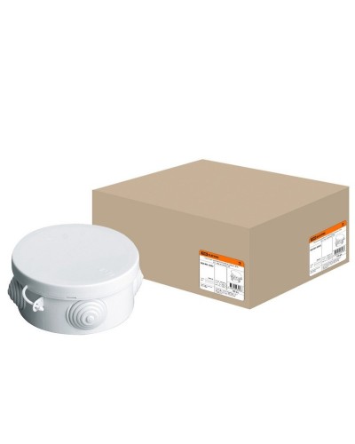 Коробка ОП D85х40мм, крышка, IP54, 4вх. (SQ1401-0102). Распаячная коробка. TDM ЕLECTRIC в Арзамасе