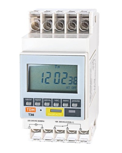 ТЭ8A-1мин/7дн-8on/off-16А-DIN TDM (SQ1503-0002). Таймер электронный. TDM ЕLECTRIC в Арзамасе