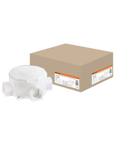 Распаячная коробка ОП D80х35мм, IP42, 3-х рожковая, белая TDM (SQ1401-4004). Распаячная коробка ОП. TDM ЕLECTRIC в Арзамасе