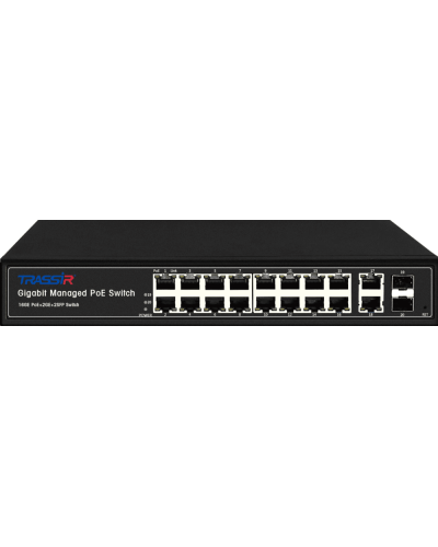 TR-NS24202S-300-16PoE. Коммутатор с PoE. Trassir в Арзамасе
