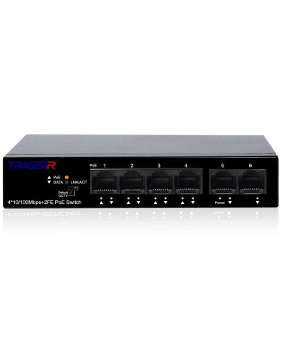 TR-NS1106-60-4POE. Коммутатор с PoE. Trassir в Арзамасе