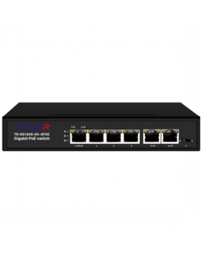 TR-NS1406-65-4POE. Коммутатор с PoE. Trassir в Арзамасе