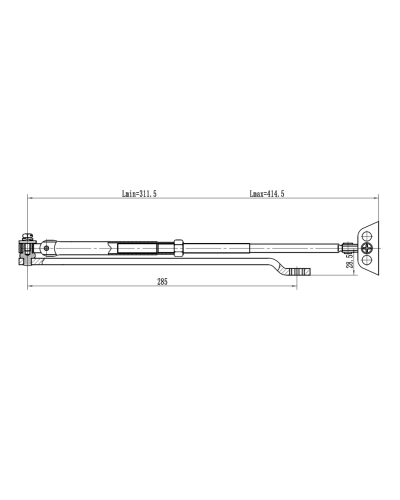 Рычаг-503 LONG. Рычаг удлиненный для доводчиков. VIZIT в Арзамасе