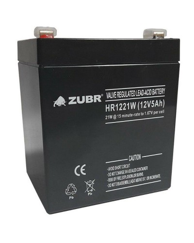 ZUBR HR 1221W (12V, 5Ah). Аккумулятор герметичный свинцово-кислотный. ZUBR в Арзамасе