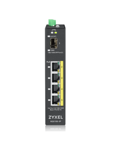 RGS100-5P-ZZ0101F. Промышленный PoE+ коммутатор. ZYXEL в Арзамасе