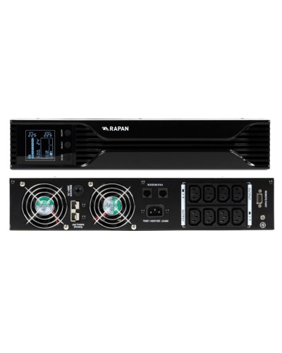 RAPAN-UPS 1000 RACK+2х9Ah (RAPAN-UPS 1000-RACK-IN-2х9-E) (8958). Бесперебойный источник питания. Бастион в Арзамасе