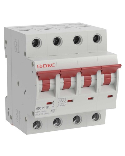 YON max MD63N 4P 6А 6кА C (MD63N-4PC6). Автоматический выключатель. ДКС в Арзамасе